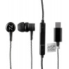 NSP Hands Free Stereo Universal Type C 1.2m Ripply HN28 With Remote And Mic BLACK