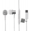 NSP Hands Free Stereo Universal Type C 1.2m Ripply HN28 With Remote And Mic WHITE