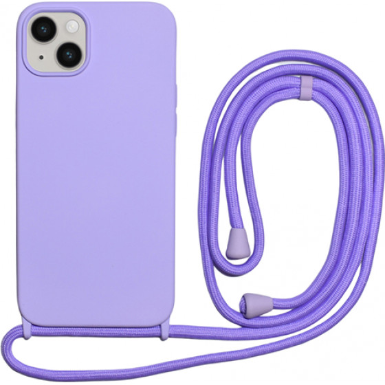 Vivid Silicone Cover Lace Apple Iphone 14 Lilac - (VISILACE296LILAC)