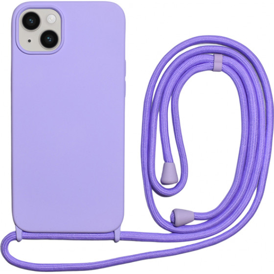 Vivid Silicone Cover Lace Apple Iphone 14 Plus Lilac - (VISILACE295LILAC)