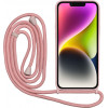 Vivid Silicone Cover Lace Apple Iphone 14 Plus Nude - (VISILACE295NUDE)