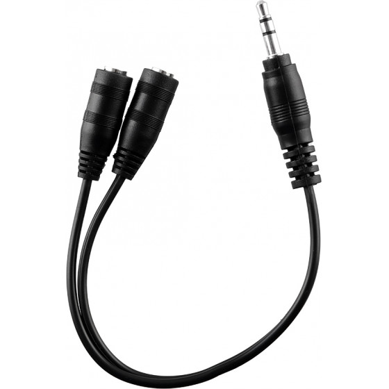 Volte-Tel ���������� Headset Jack 3.5mm �������� ������ �� 2x Jack 3.5mm ������ ������ - (5205308321979)