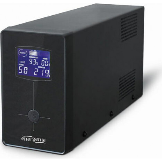 Energenie Ups With Usb And Lcd Display 2000 Va Black - (EG-UPS-035)