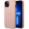 Guess Leather Saffiano Case Iphone 14 Plus Pink Backcover - (GUHCP14MPSASBP)