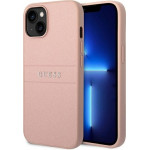 Guess Leather Saffiano Case Iphone 14 Plus Pink Backcover - (GUHCP14MPSASBP)