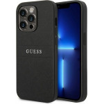 Guess Leather Saffiano Case Iphone 14 Pro Black Backcover - (GUHCP14LPSASBB)