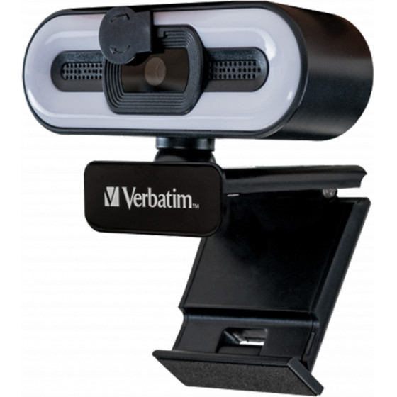 Verbatim AWC-02 Fhd 1080P Autofocus Webcam + Mic + Light - (49579)