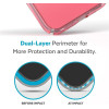 Speck (150122-9509) Iphone 14 Plus CASE, Presidio Perfect Clear Ombre (CLEAR/Vintage Rose FADE)