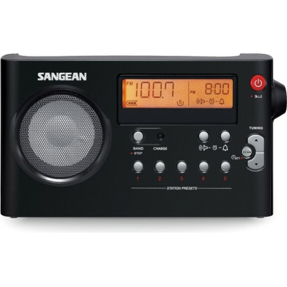 Sangean Pack PR-D7BLack FM/AM/Bluetooth Portabledigital Tuning Receiver