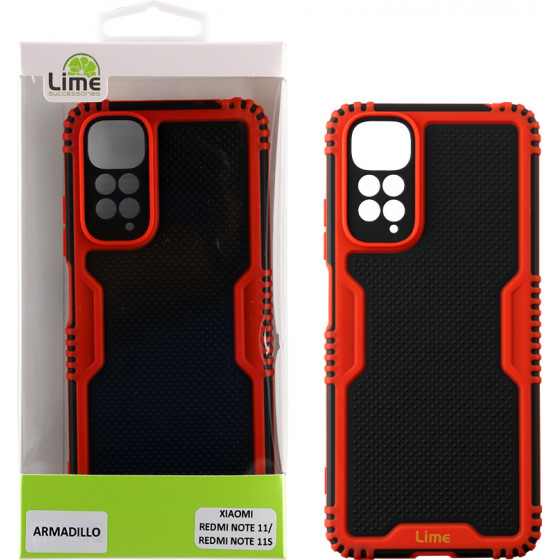 Lime ���� Xiaomi Redmi Note 11/Redmi Note 11S 6.43'' Armadillo Full Camera Protection Red - (5205308307966)