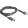 DELOCK ������� USB �� RJ50 ��� barcode scanner, 2m, ���� - (90599)