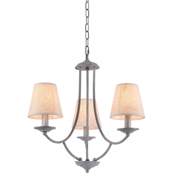 Homelighting C119-3 ETNA PENDANT LAMP GREY PATINA&WHITE SHADE 1E1 - (77-3661)