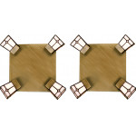Homelighting G9078-4R (x2) Vitro Spot Packet Stained glass with bronze base and rotating heads+ - (77-8868)