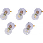 Homelighting SE 138-WH (x5) Tolo Packet White and bronze light+ - (77-8856)