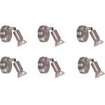 Homelighting SE 140-N1 (x6) Saba Packet Nickel mat adjustable spotlight+ - (77-8846)
