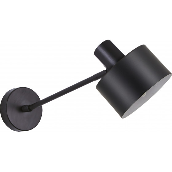Homelighting SE21-BL-22-MS1 ADEPT BLACK WALL LAMP BLACK METAL SHADE+ - (77-8323)