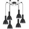 Homelighting SE21-BL-4-BL6-MS2 ADEPT TUBE Black Pendant Black Metal Shade+ - (77-8548)