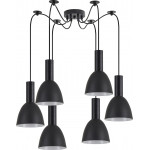 Homelighting SE21-BL-4-BL6-MS2 ADEPT TUBE Black Pendant Black Metal Shade+ - (77-8548)