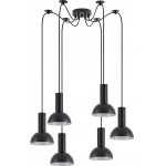 Homelighting SE21-BL-4-BL6-MS3 ADEPT TUBE Black Pendant Black Metal Shade+ - (77-8555)