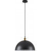 Homelighting SE21-BR-10-MS40 MAGNUM Bronze Metal Pendant Black Shade with Black Fabric Cable+ - (77-8695)