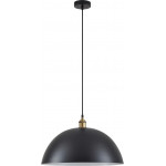 Homelighting SE21-BR-10-MS50 MAGNUM Bronze Metal Pendant Black Shade with Black Fabric Cable+ - (77-8699)