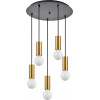 Homelighting SE21-GM-4-5BL ADEPT TUBE Gold Matt Pendant+ - (77-8572)