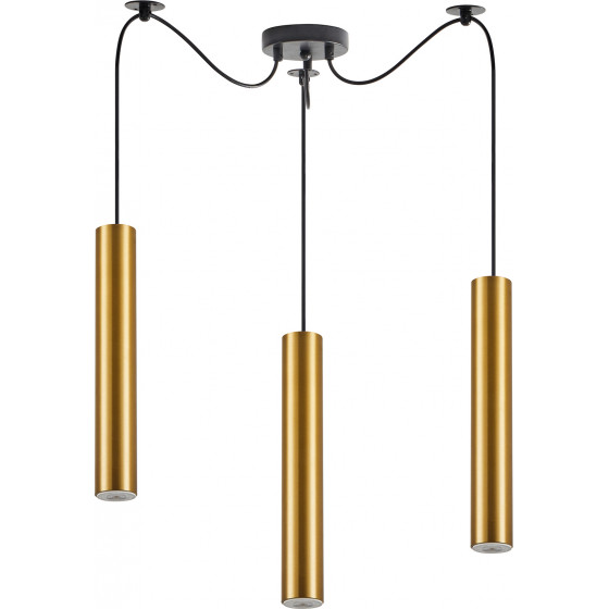 Homelighting SE21-GM-5-BL3 ADEPT TUBE GOLD MATT Gold Matt Pendant+ - (77-8680)