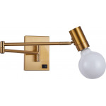 Homelighting SE21-GM-52 ADEPT GOLD MATT WALL LAMP B3 - (77-8279)