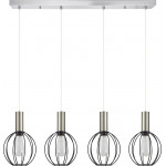 Homelighting SE21-NM-4-4NM-GR2 ADEPT TUBE Nickel Matt Pendant Black Metal Grid+ - (77-8448)