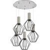 Homelighting SE21-NM-4-5NM-GR1 ADEPT TUBE Nickel Matt Pendant Black Metal Grid+ - (77-8440)