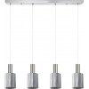 Homelighting SE21-NM-4-GL1-4NM ADEPT TUBE Nickel Matt Pendant Smoked Glass+ - (77-8398)
