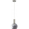 Homelighting SE21-NM-4-GL2 ADEPT TUBE Nickel Matt Pendant Smoked Glass+ - (77-8399)