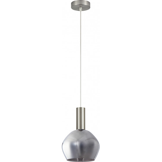 Homelighting SE21-NM-4-GL2 ADEPT TUBE Nickel Matt Pendant Smoked Glass+ - (77-8399)