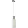 Homelighting SE21-NM-4-GL3 ADEPT TUBE Nickel Matt Pendant White Glass+ - (77-8470)