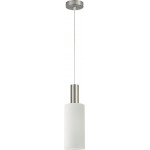 Homelighting SE21-NM-4-GL3 ADEPT TUBE Nickel Matt Pendant White Glass+ - (77-8470)