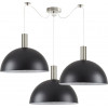 Homelighting SE21-NM-4-NM3-MS40 ADEPT TUBE Nickel Matt Pendant Black Metal Shade+ - (77-8408)