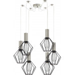 Homelighting SE21-NM-4-NM6-GR1 ADEPT TUBE Nickel Matt Pendant Black Metal Grid+ - (77-8436)
