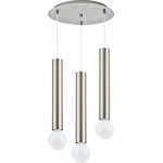 Homelighting SE21-NM-5-3NM ADEPT TUBE NICKEL MAT Nickel Matt Pendant+ - (77-8662)