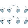 Homelighting T12022A-4TU (x2) Juno Packet White adjustable spot with chrome ring and glass+ - (77-8855)
