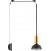 Homelighting SE21-GM-4-NM1W-MS3 ADEPT TUBE Gold Matt Wall Lamp Black Metal Shade+ - (77-8831)