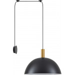 Homelighting SE21-GM-4-NM1W-MS50 ADEPT TUBE Gold Matt Wall Lamp Black Metal Shade+ - (77-8836)