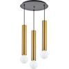 Homelighting SE21-GM-5-3BL ADEPT TUBE GOLD MATT Gold Matt Pendant+ - (77-8682)
