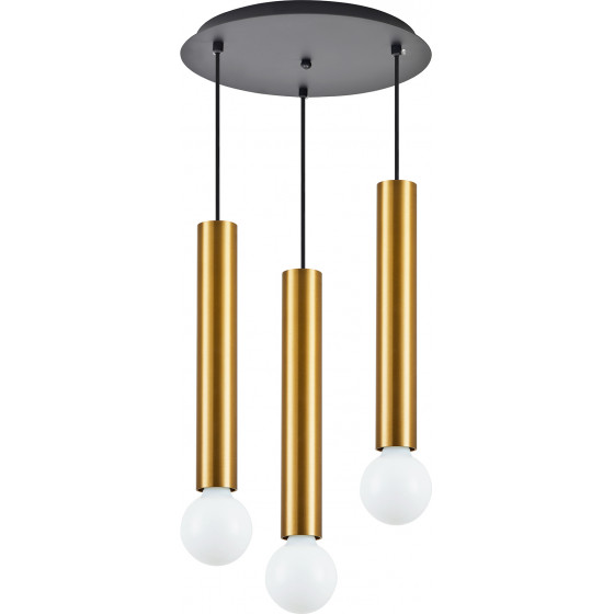 Homelighting SE21-GM-5-3BL ADEPT TUBE GOLD MATT Gold Matt Pendant+ - (77-8682)