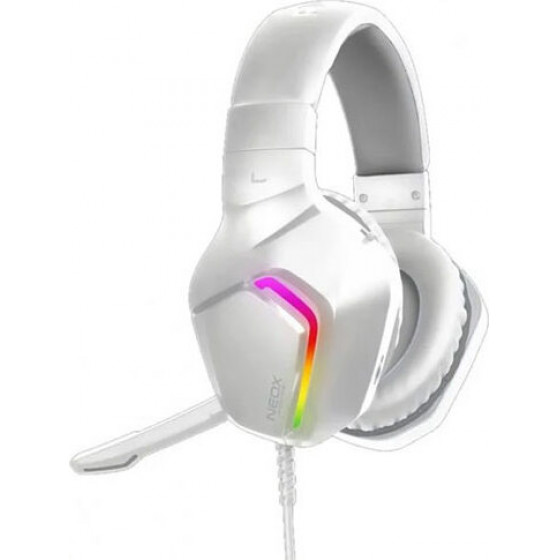 ALCATROZ RGB HEADPHONES WITH MIC NEOX HP500 W. LIGHT GREY - (HP500WLG)