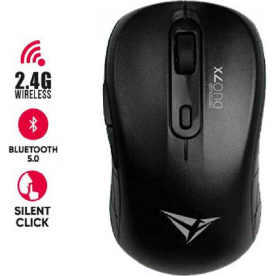 ALCATROZ SILENT AIRMOUSE DUO 7X WIRELESS/BT MOUSE BLACK - (AMD7XB)