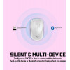 ALCATROZ SILENT AIRMOUSE DUO 7X WIRELESS/BT MOUSE WHITE - (AMD7XW)