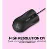 ALCATROZ WIRED MOUSE ASIC 3 BLACK - (ASIC3BLK)
