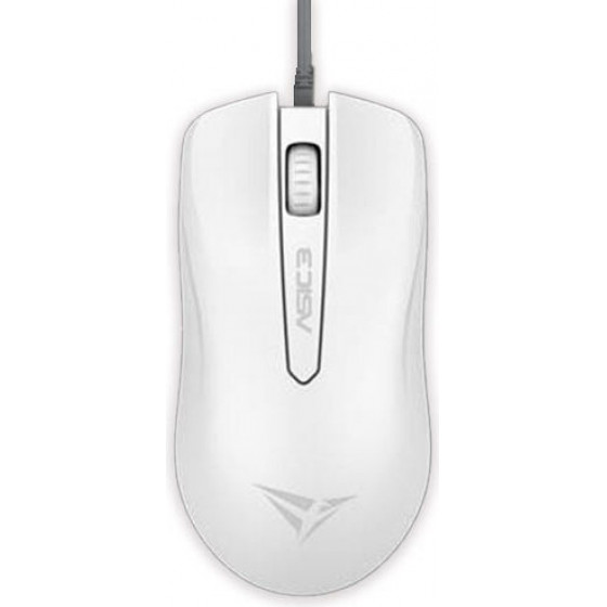 ALCATROZ WIRED MOUSE ASIC 3 WHITE - (ASIC3W)