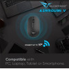 ALCATROZ WIRELESS MOUSE AIRMOUSE V BLACK 1200DPI - (AMVB)