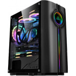 ARMAGGEDDON PC CASE TRON HOLO 3 MATX BLACK - (HOLO3B)